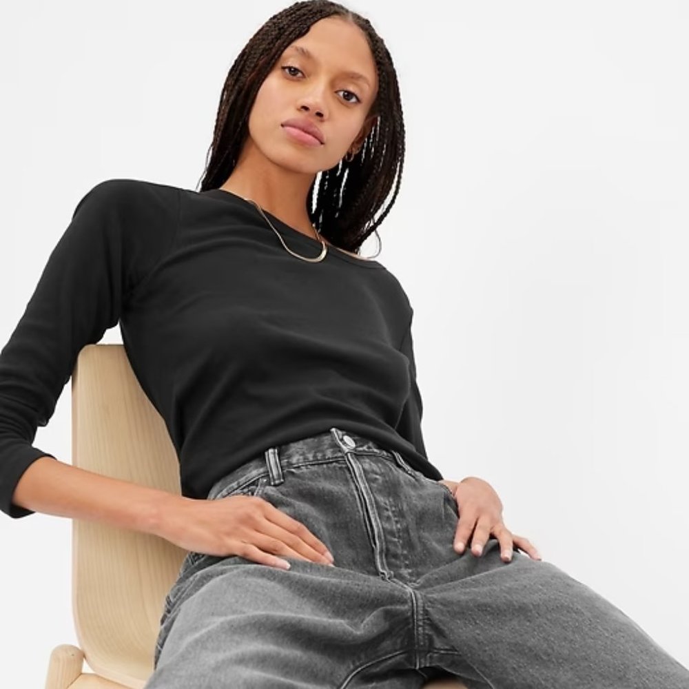Gap Black Favorite Crewneck T-Shirt / NWT / XXL